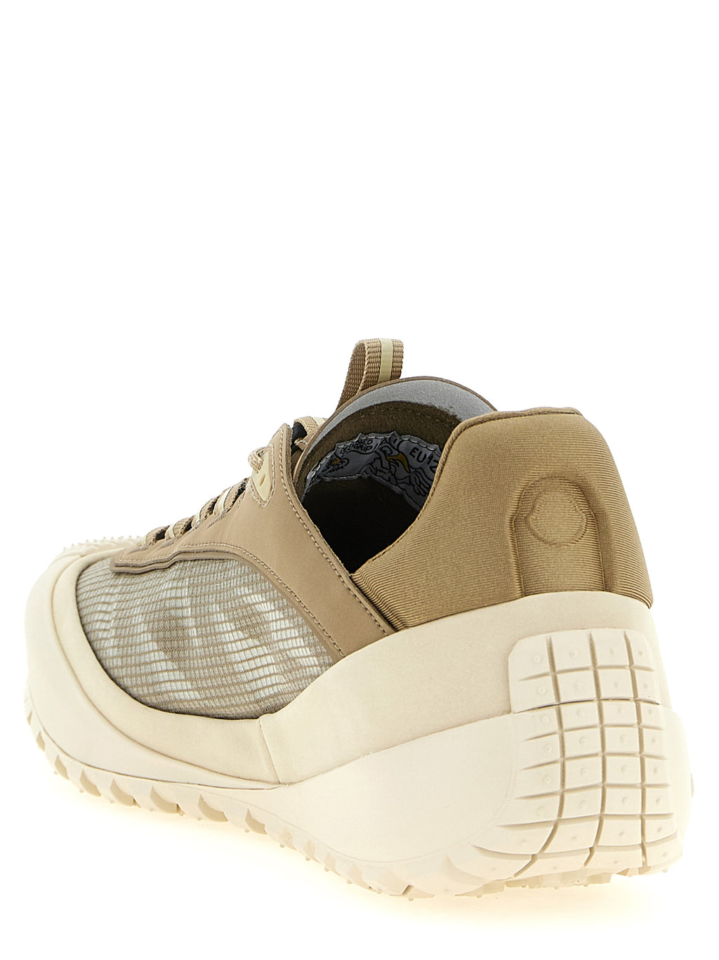 Beige Polyester Athletic Sneakers