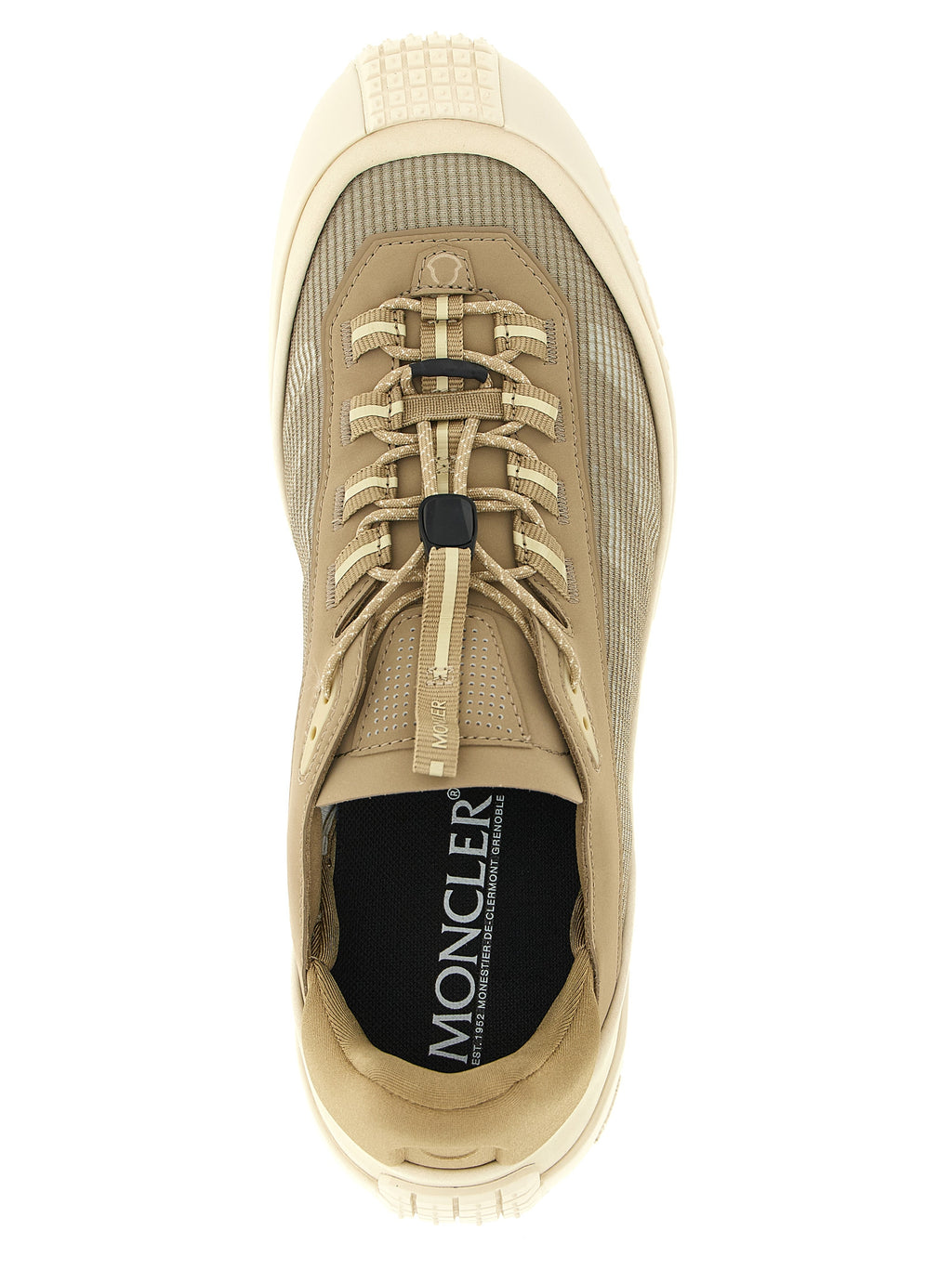 Beige Polyester Athletic Sneakers