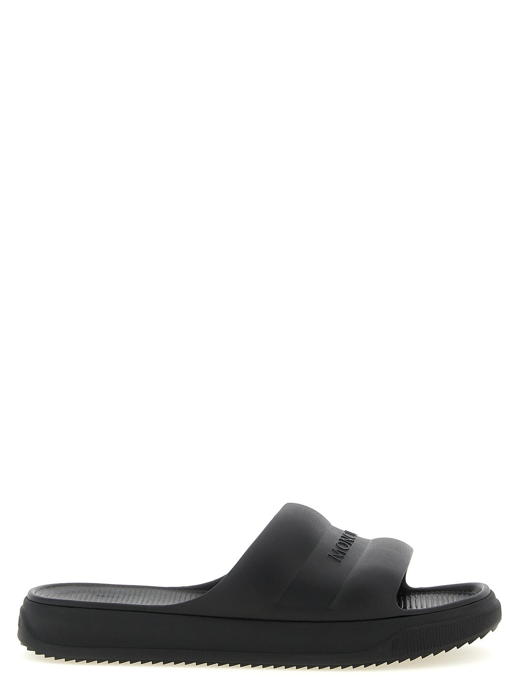 Black Elastane Slides