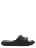 Black Elastane Slides