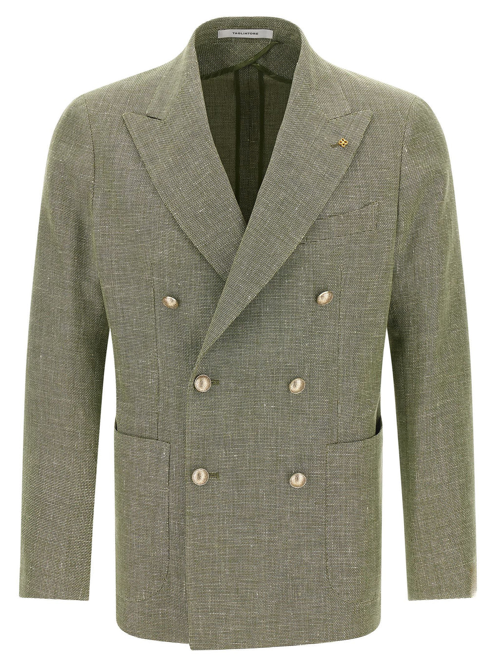 Bicolor Linen Blazer