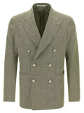 Bicolor Linen Blazer