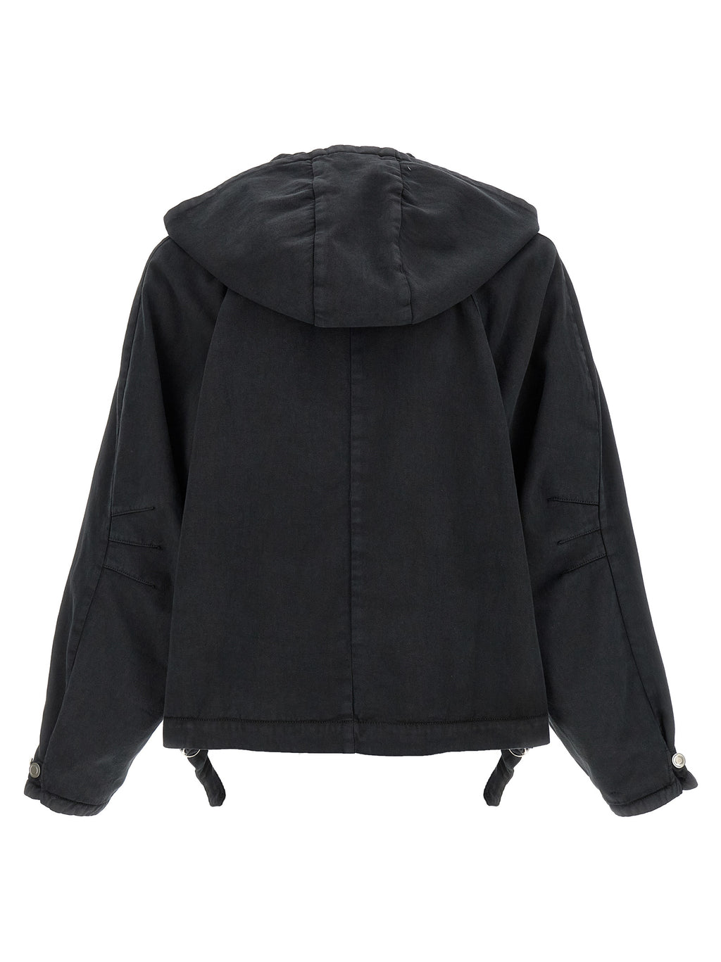 Black Cotton Shell Jacket