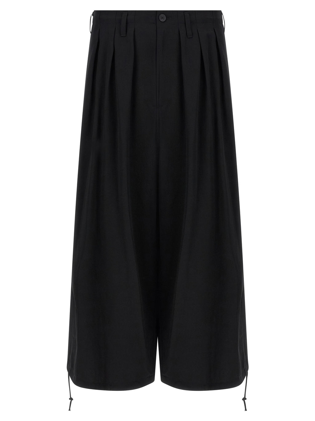 Black Triacetate Casual Pants