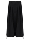 Black Triacetate Casual Pants