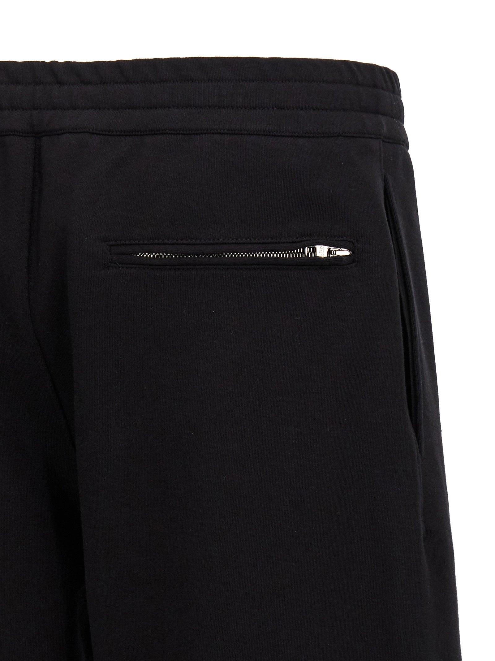 Black Cotton Bermuda Shorts
