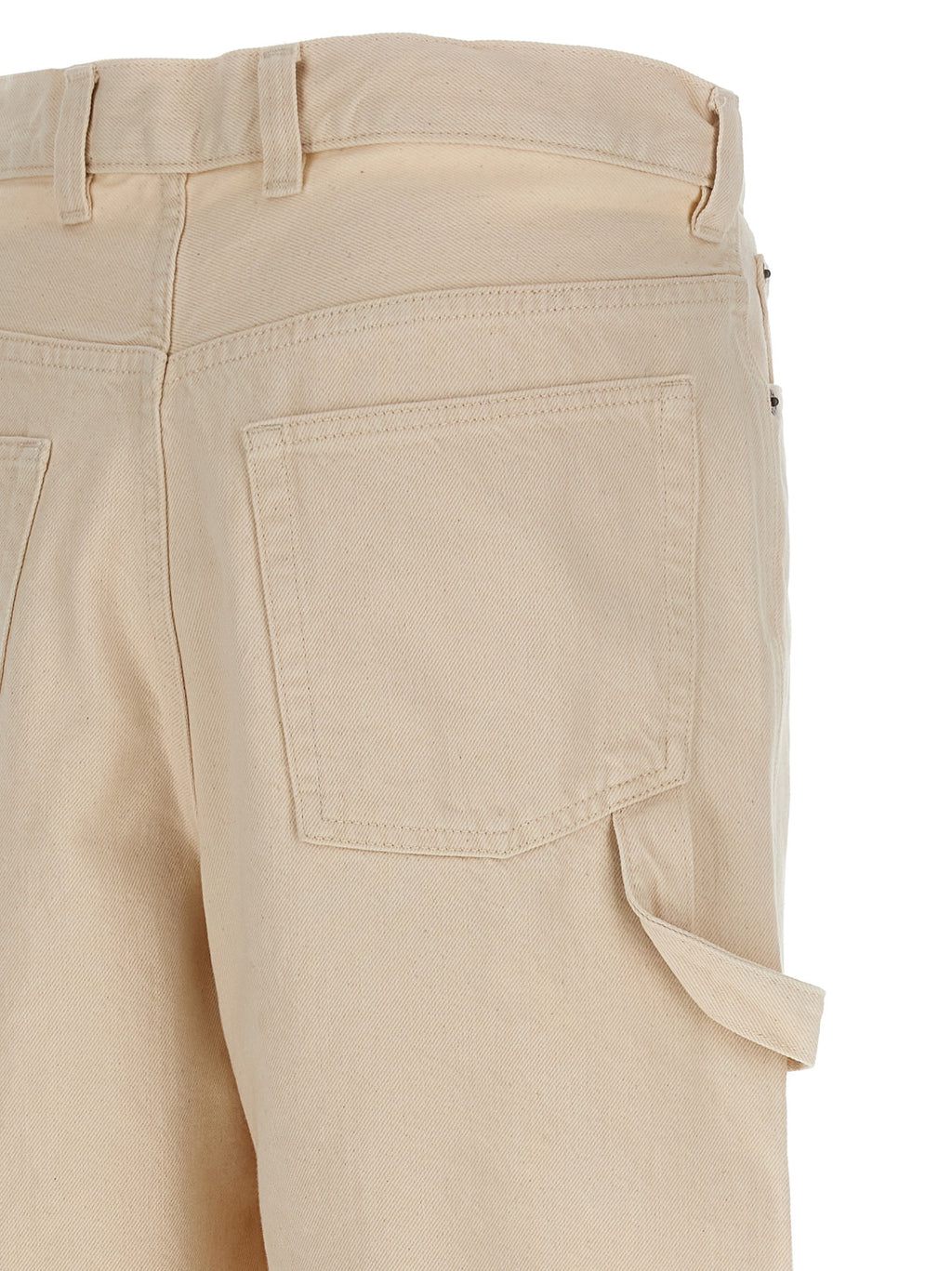Beige Cotton Bermuda Shorts