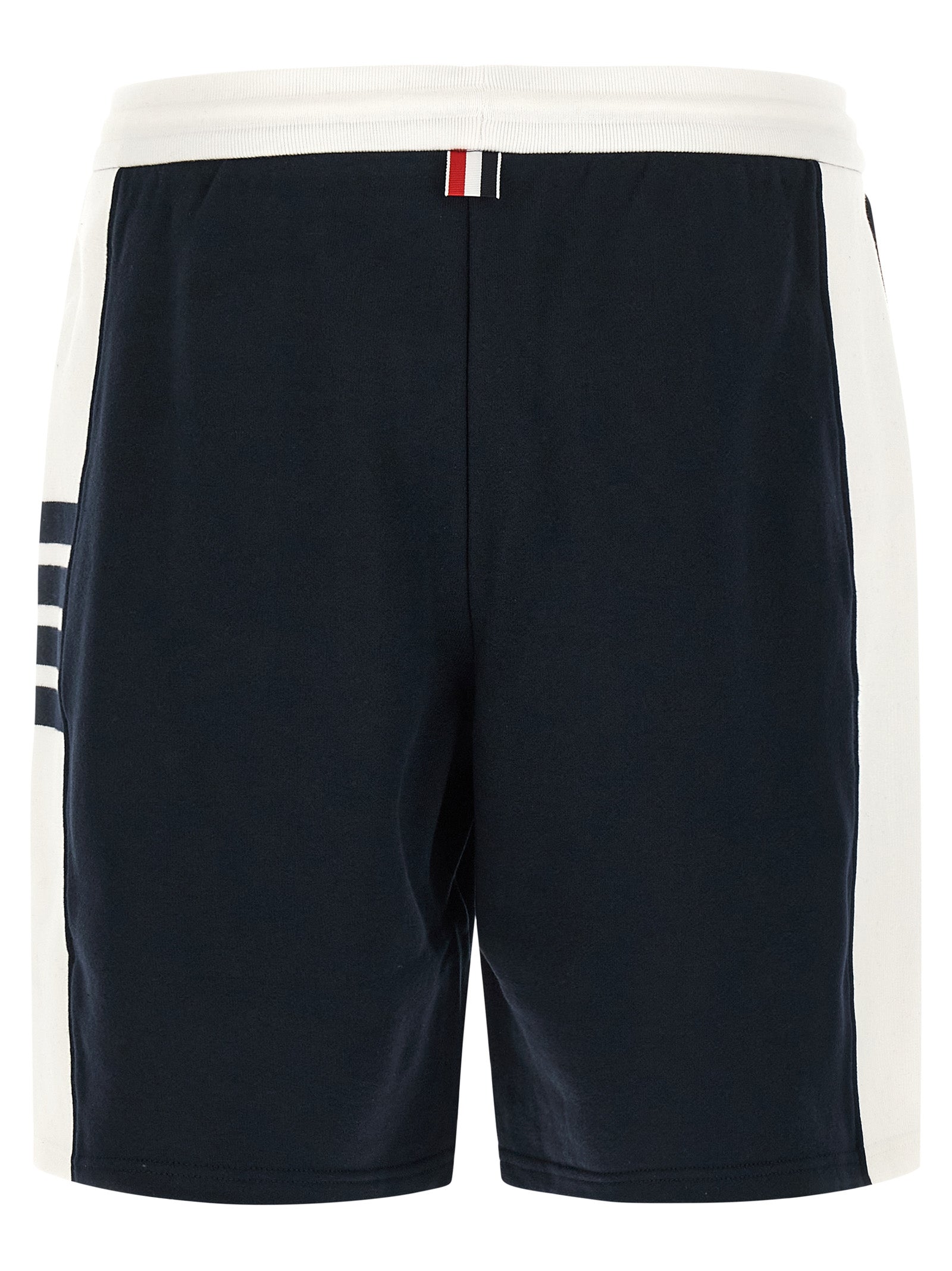 Blue Cotton Bermuda Shorts