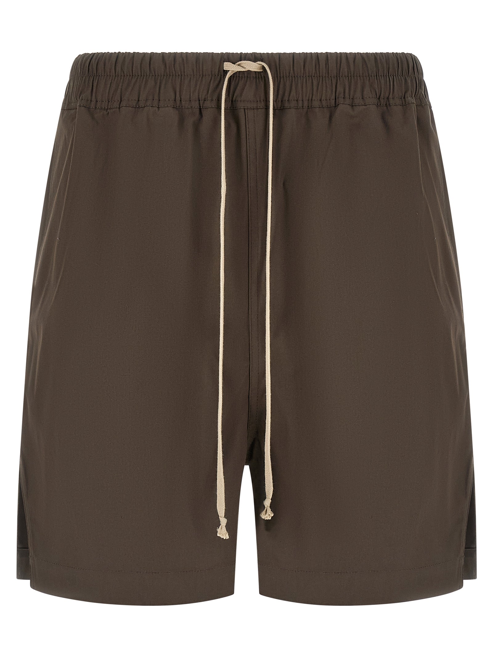 Brown Cotton Bermuda Shorts