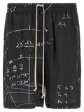 Bicolor Viscose Bermuda Shorts
