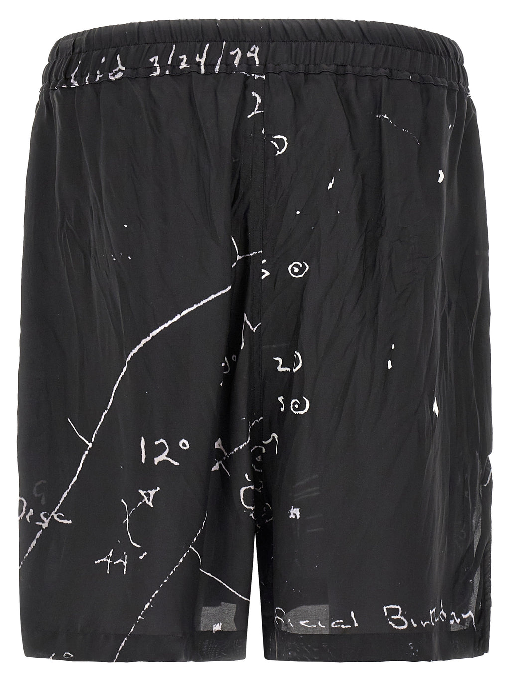 Bicolor Viscose Bermuda Shorts