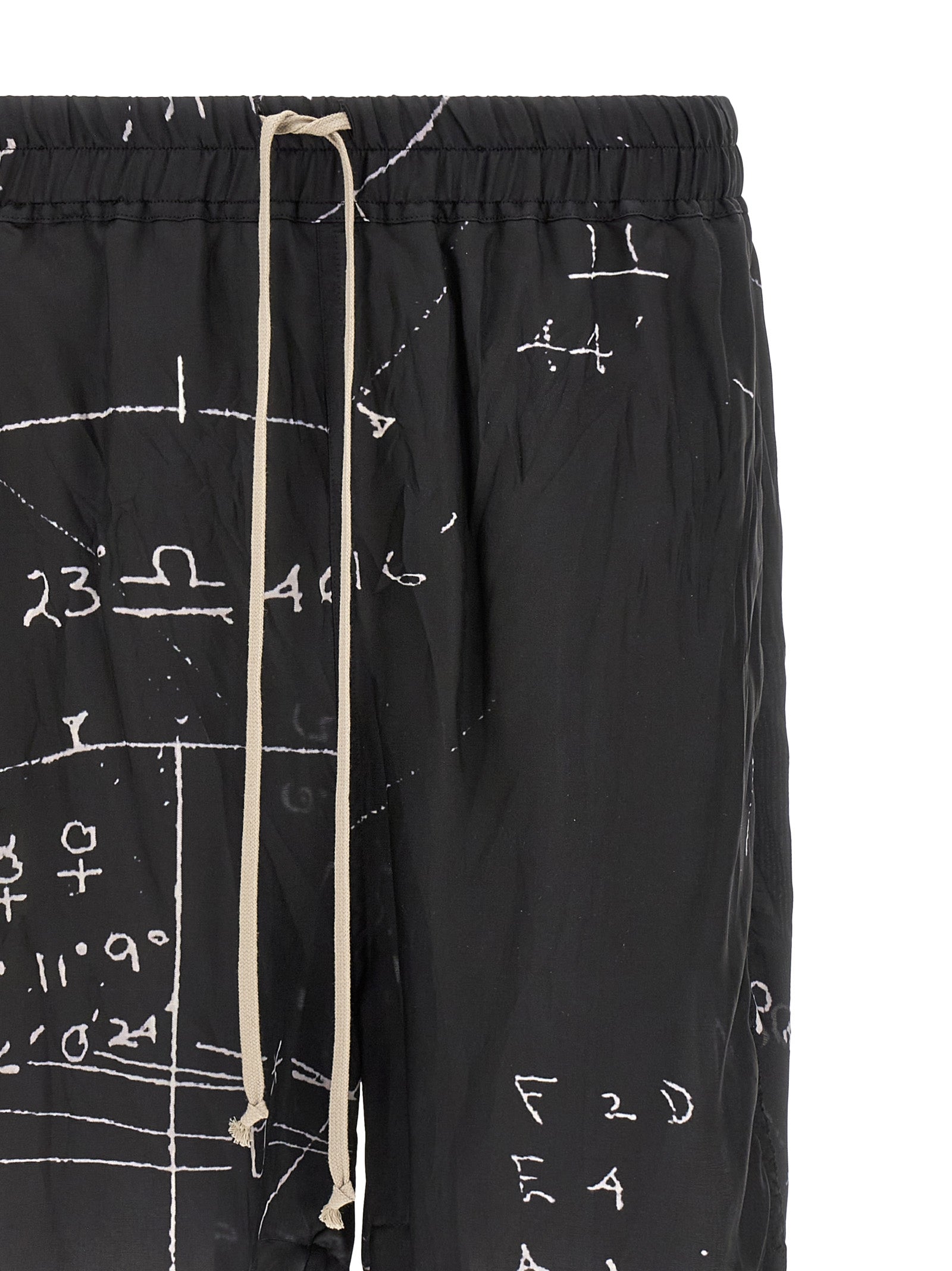 Bicolor Viscose Bermuda Shorts