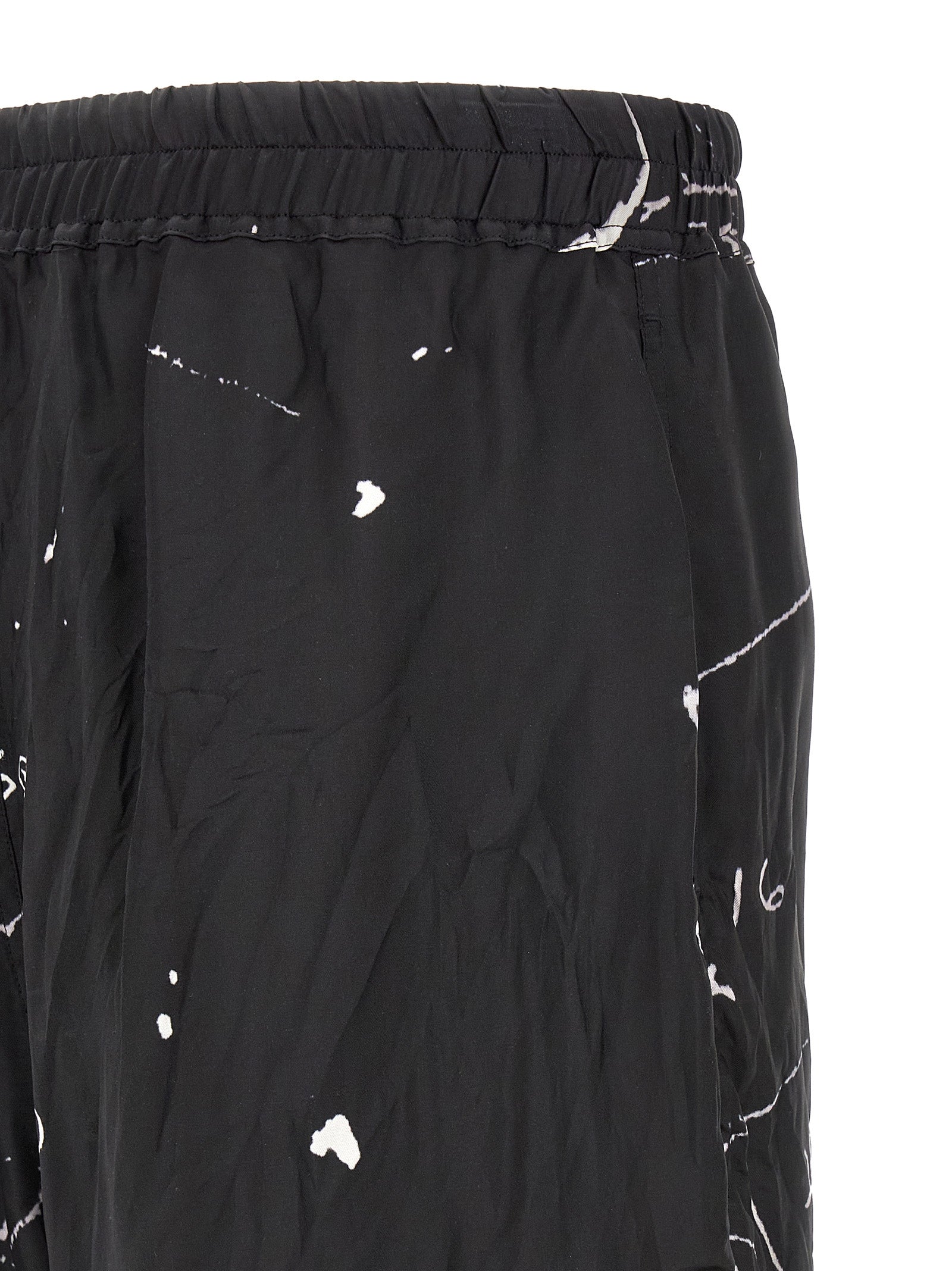 Bicolor Viscose Bermuda Shorts