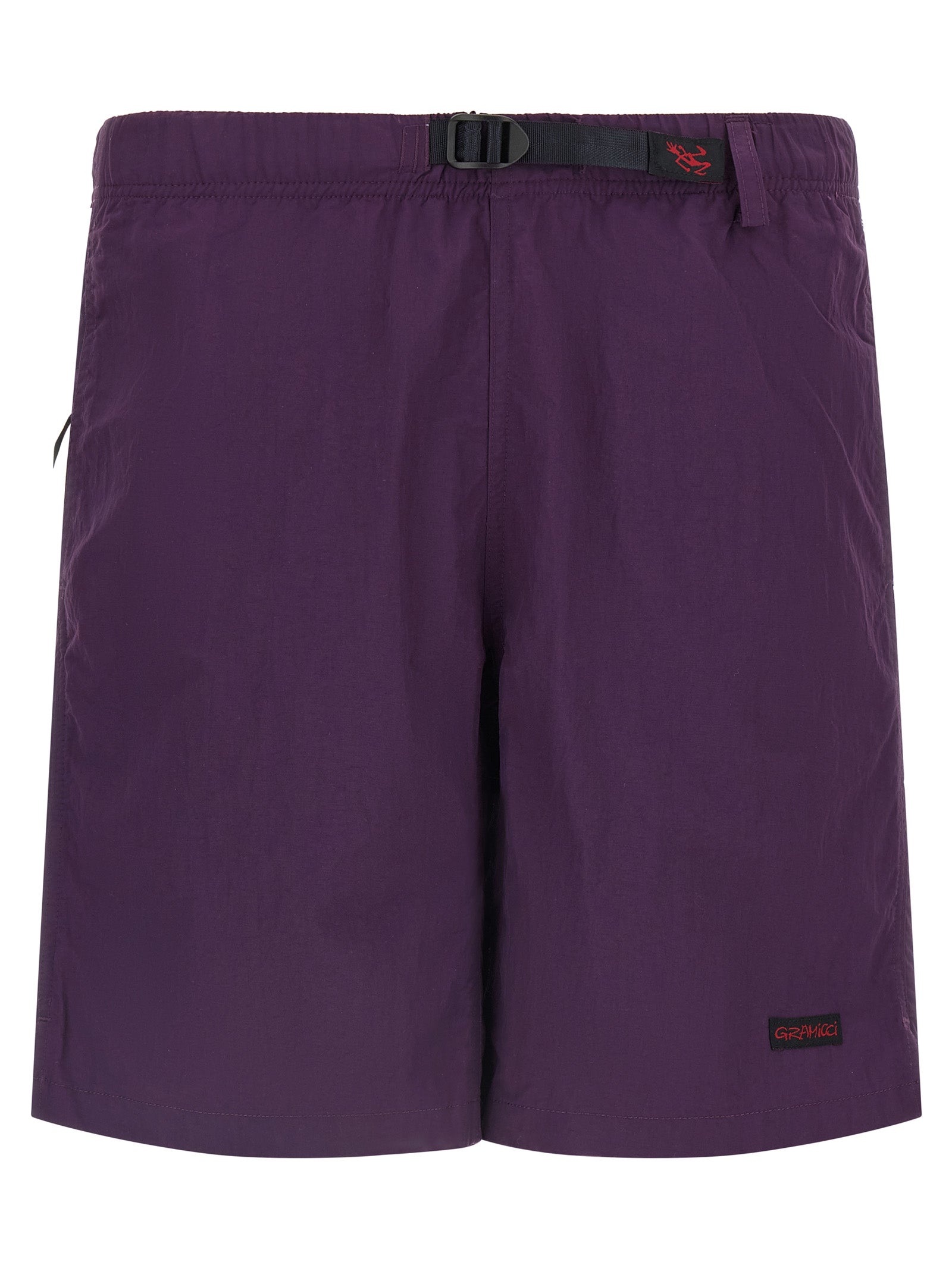 Purple Nylon Bermuda Shorts