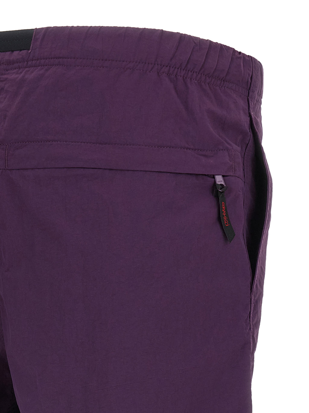 Purple Nylon Bermuda Shorts