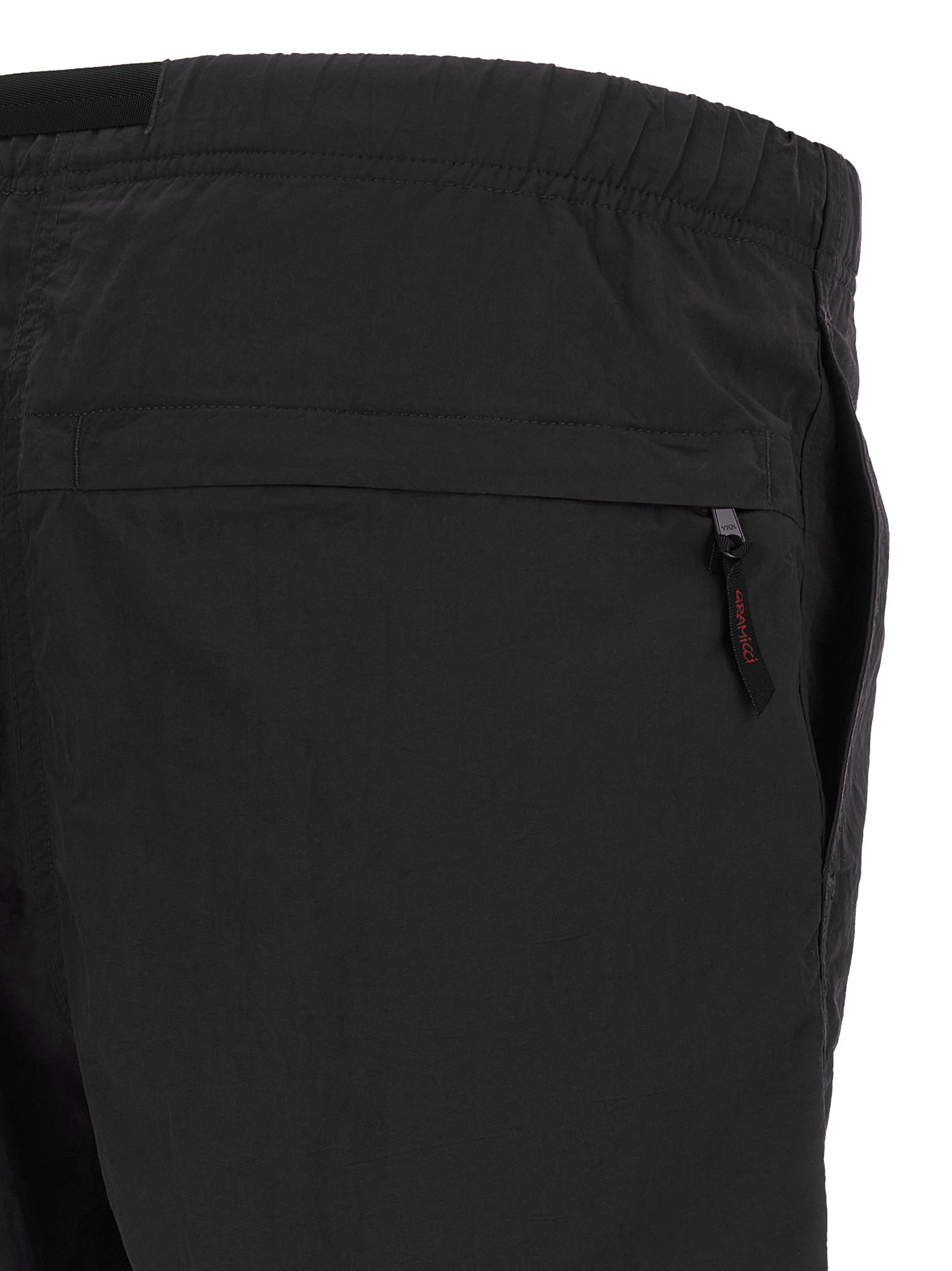 Black Nylon Bermuda Shorts