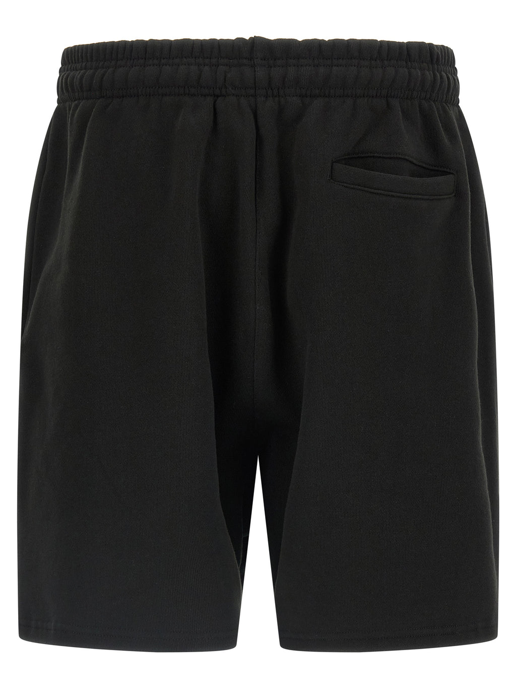 Black Cotton Bermuda Shorts