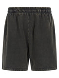 Gray Cotton Bermuda Shorts