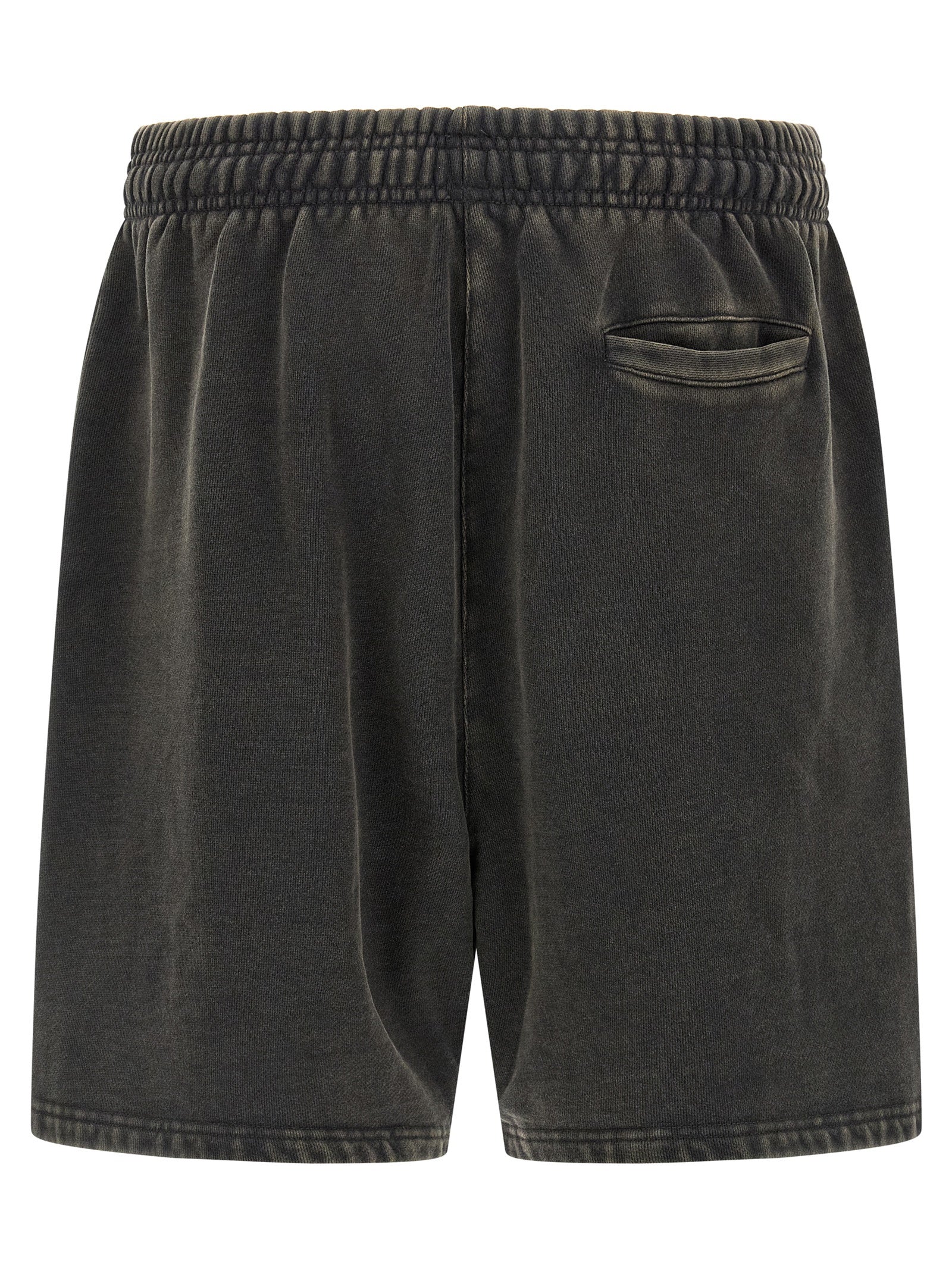 Gray Cotton Bermuda Shorts