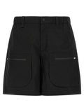 Black Polyamide Bermuda Shorts