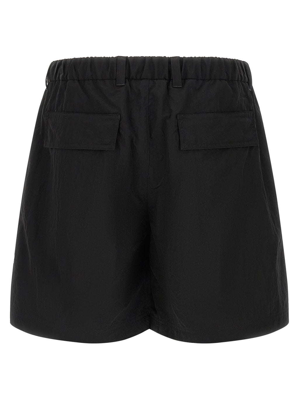Black Polyamide Bermuda Shorts