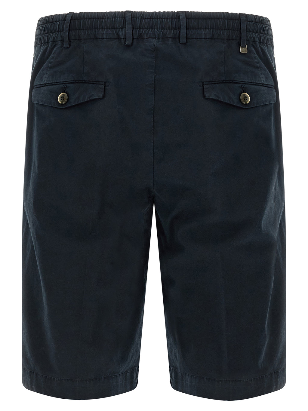 Blue Cotton Bermuda Shorts