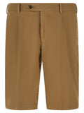 Beige Cotton Bermuda Shorts