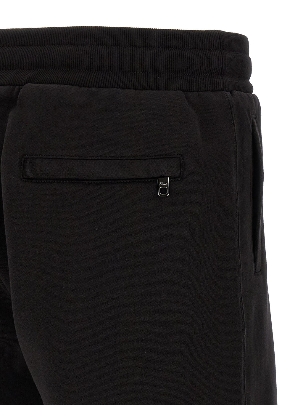 Black Cotton Bermuda Shorts