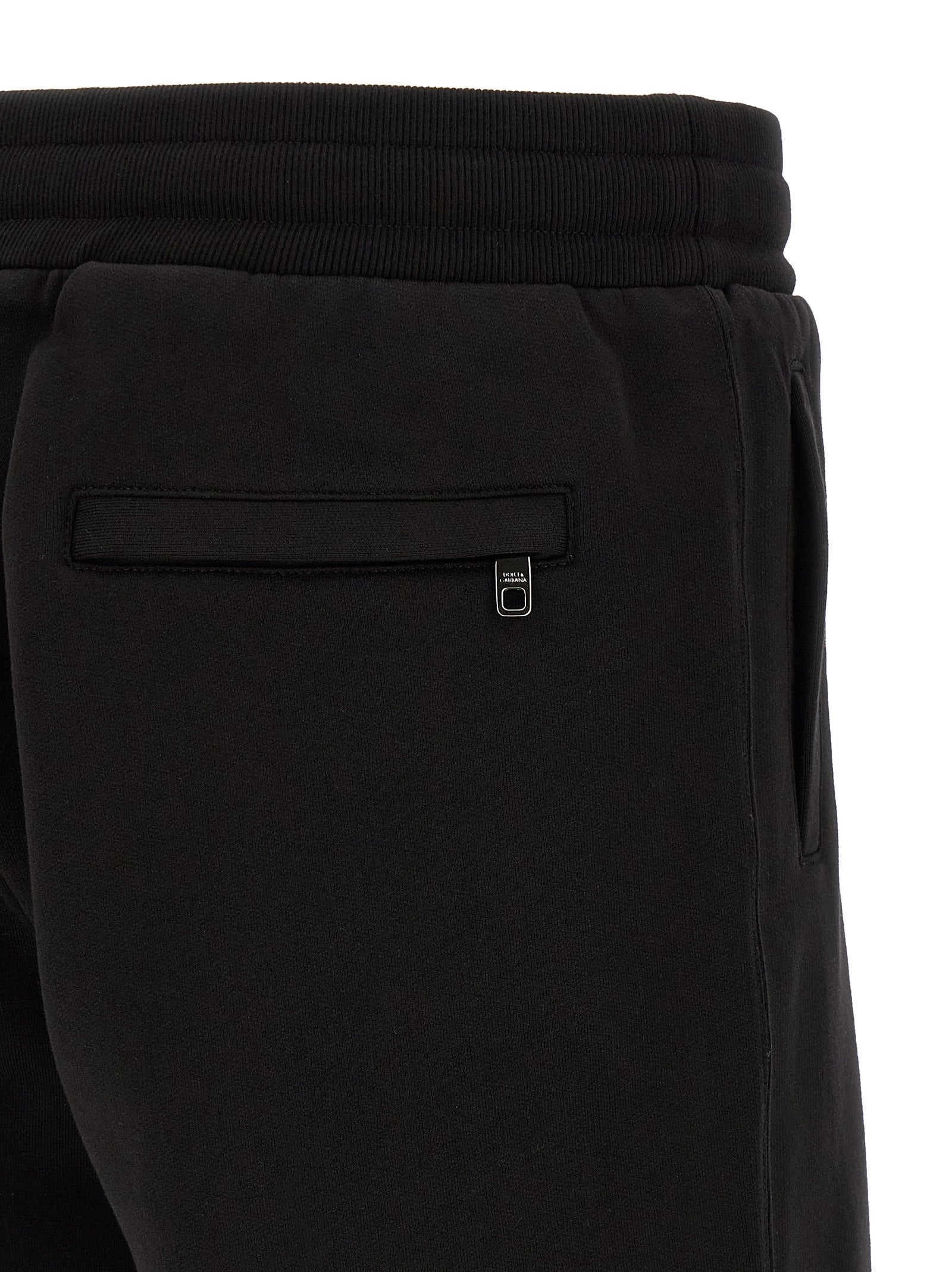 Black Cotton Bermuda Shorts