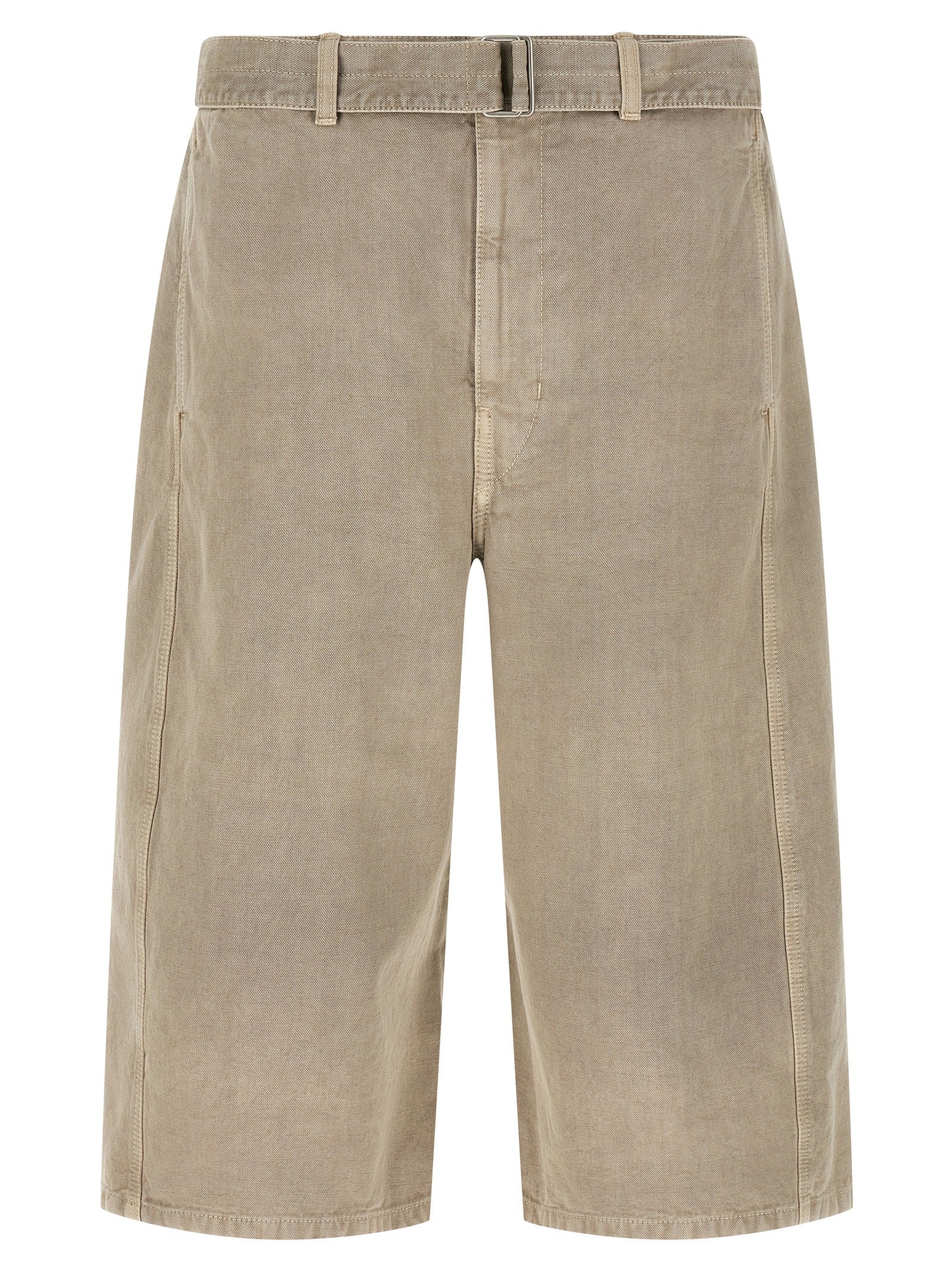 Gray Cotton Bermuda Shorts