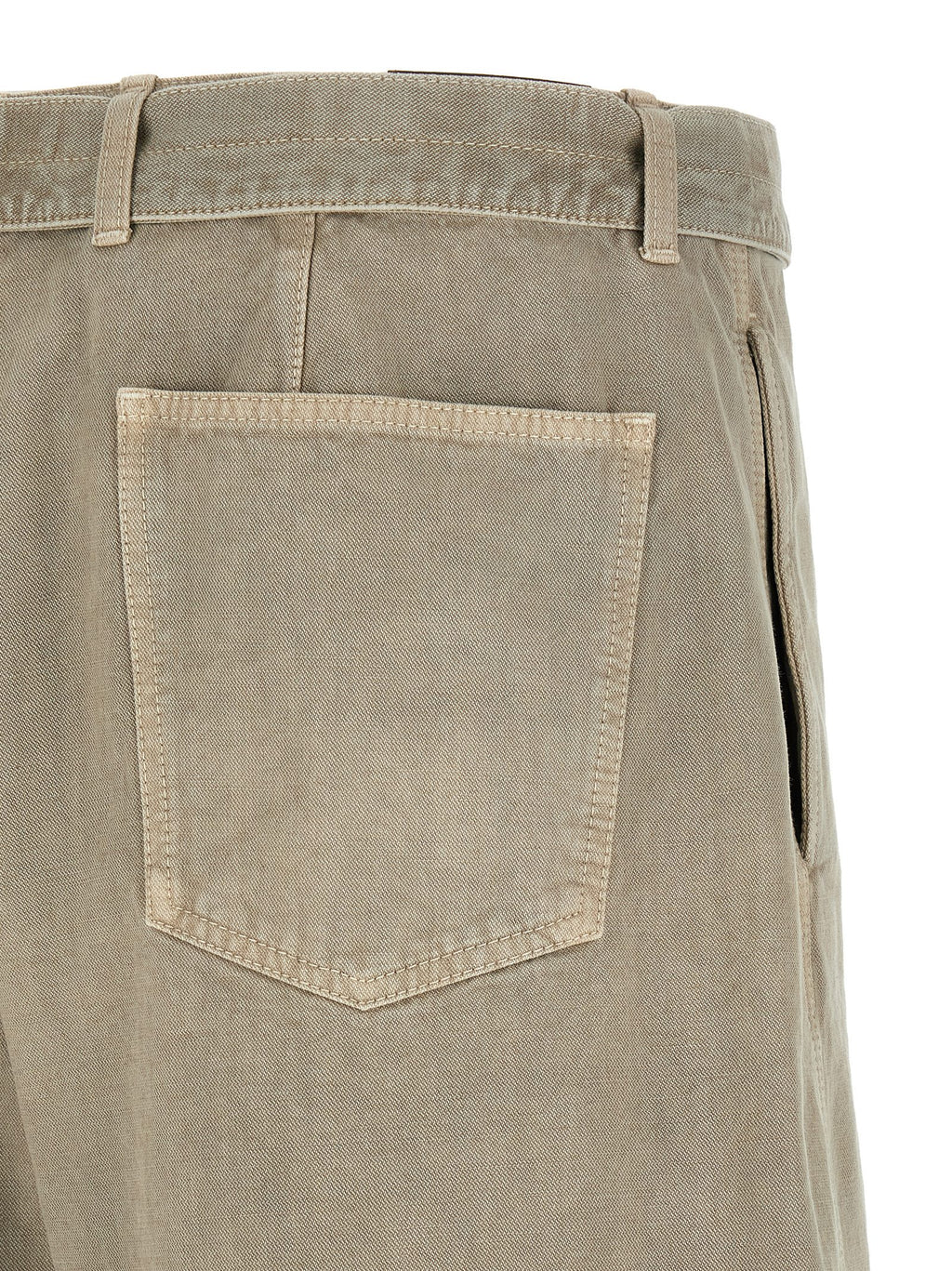 Gray Cotton Bermuda Shorts