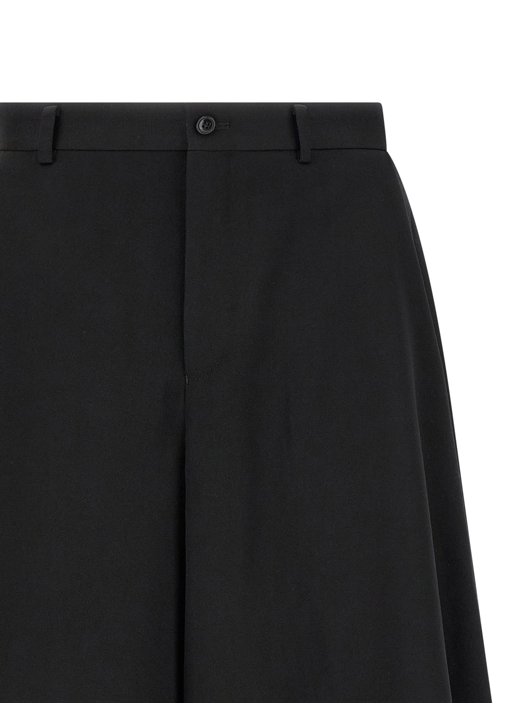 Black Wool Bermuda Shorts