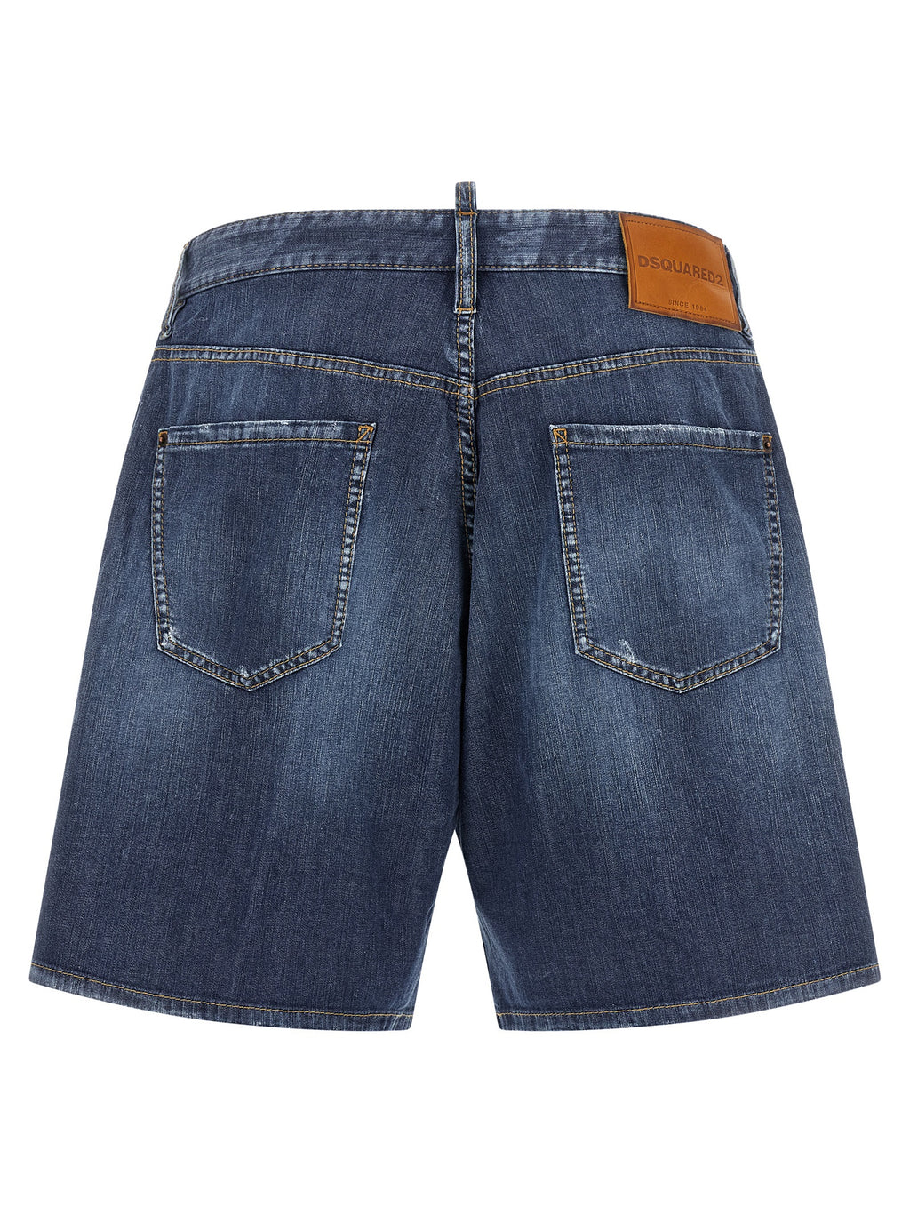 Blue Cotton Bermuda Shorts