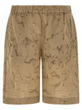 Beige Polyamide Bermuda Shorts