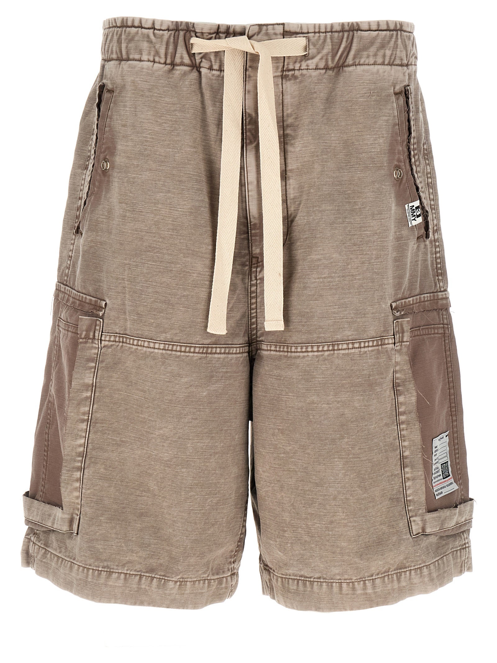 Gray Cotton Bermuda Shorts