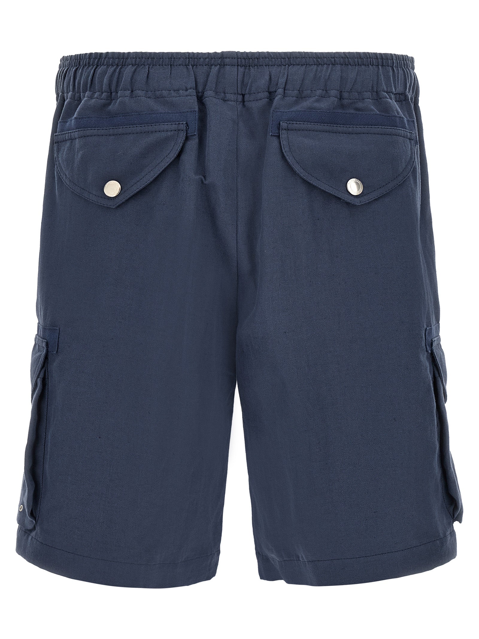 Blue Linen Bermuda Shorts