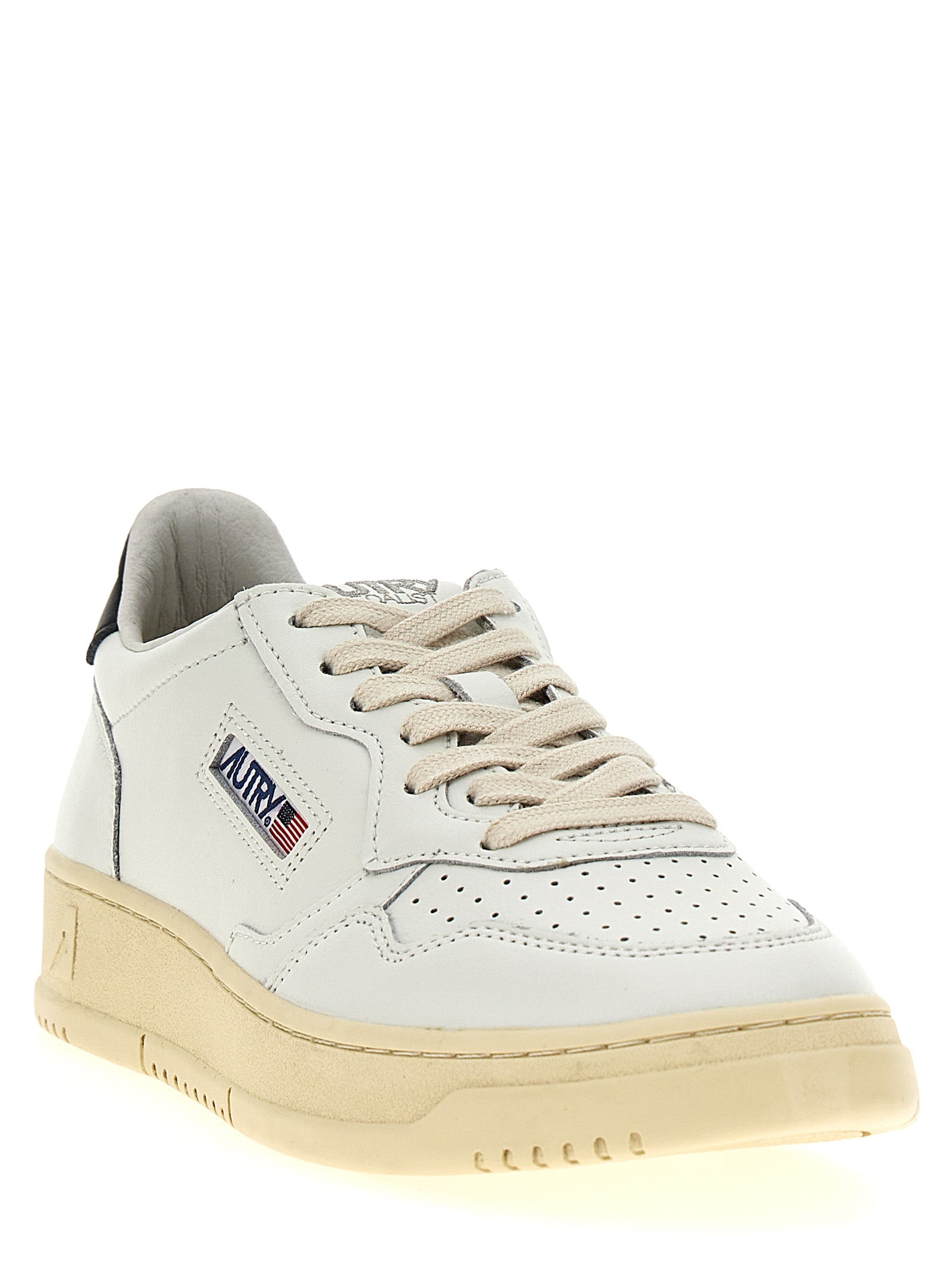 Bicolor Calfskin Low Top Sneakers