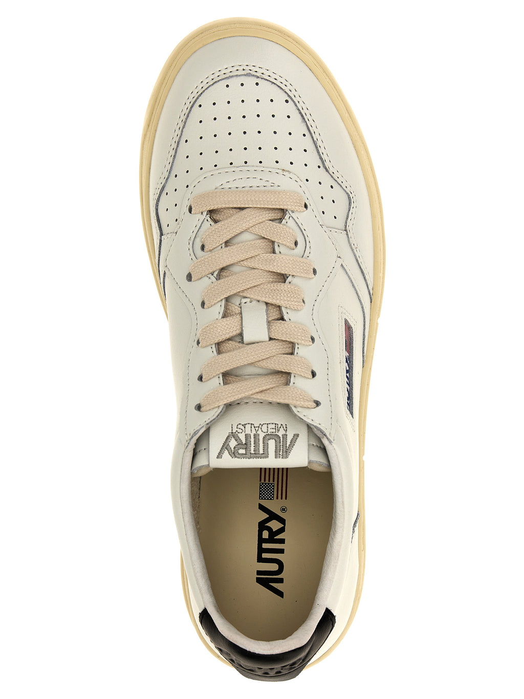 Bicolor Calfskin Low Top Sneakers