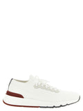 White Polyethylene Athletic Sneakers