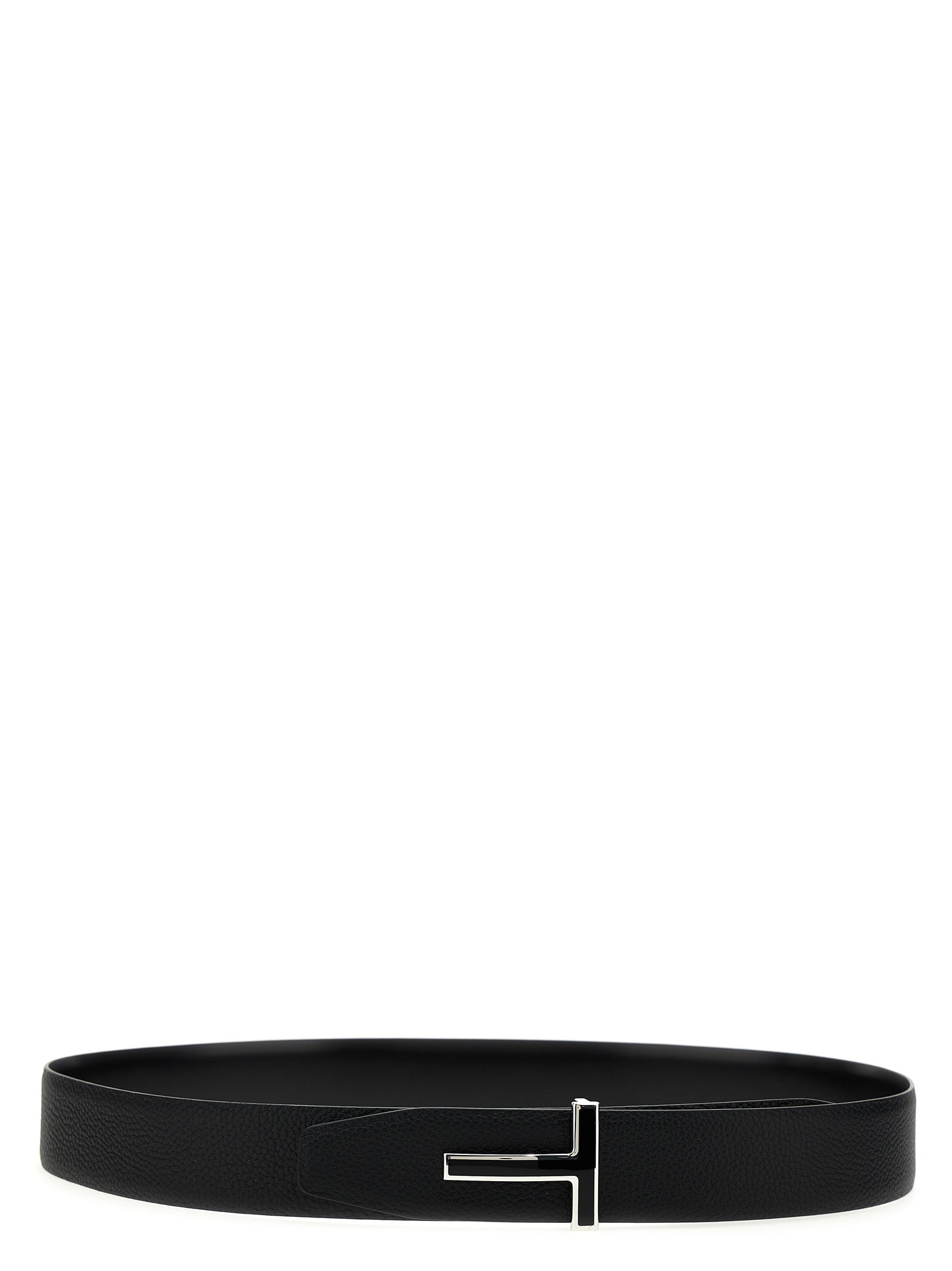 Black Calfskin Regular Belt