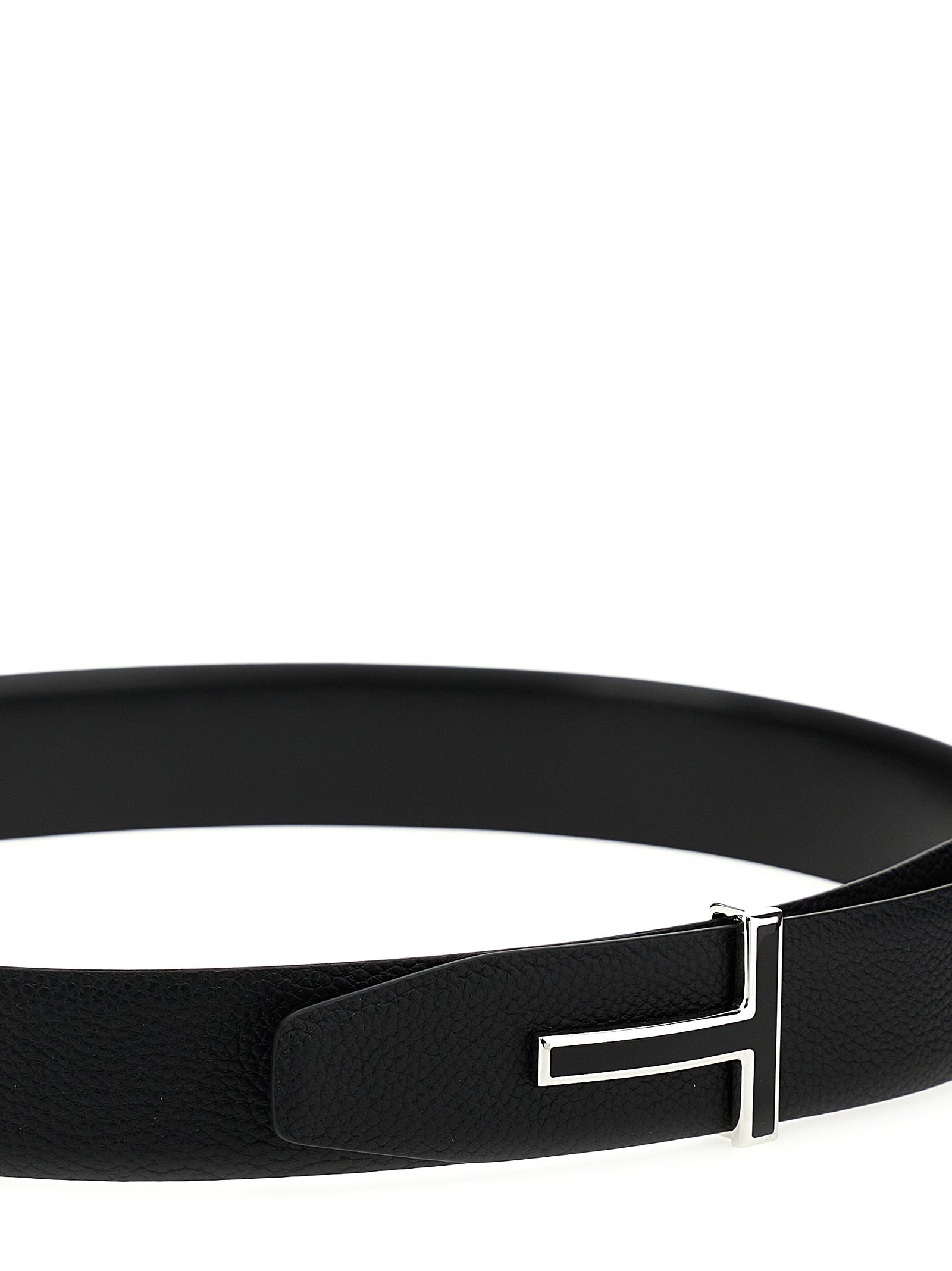 Black Calfskin Regular Belt