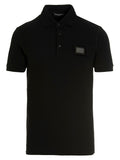 Black Cotton Polo Shirt