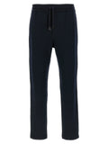 Blue Cotton Athletic Pants