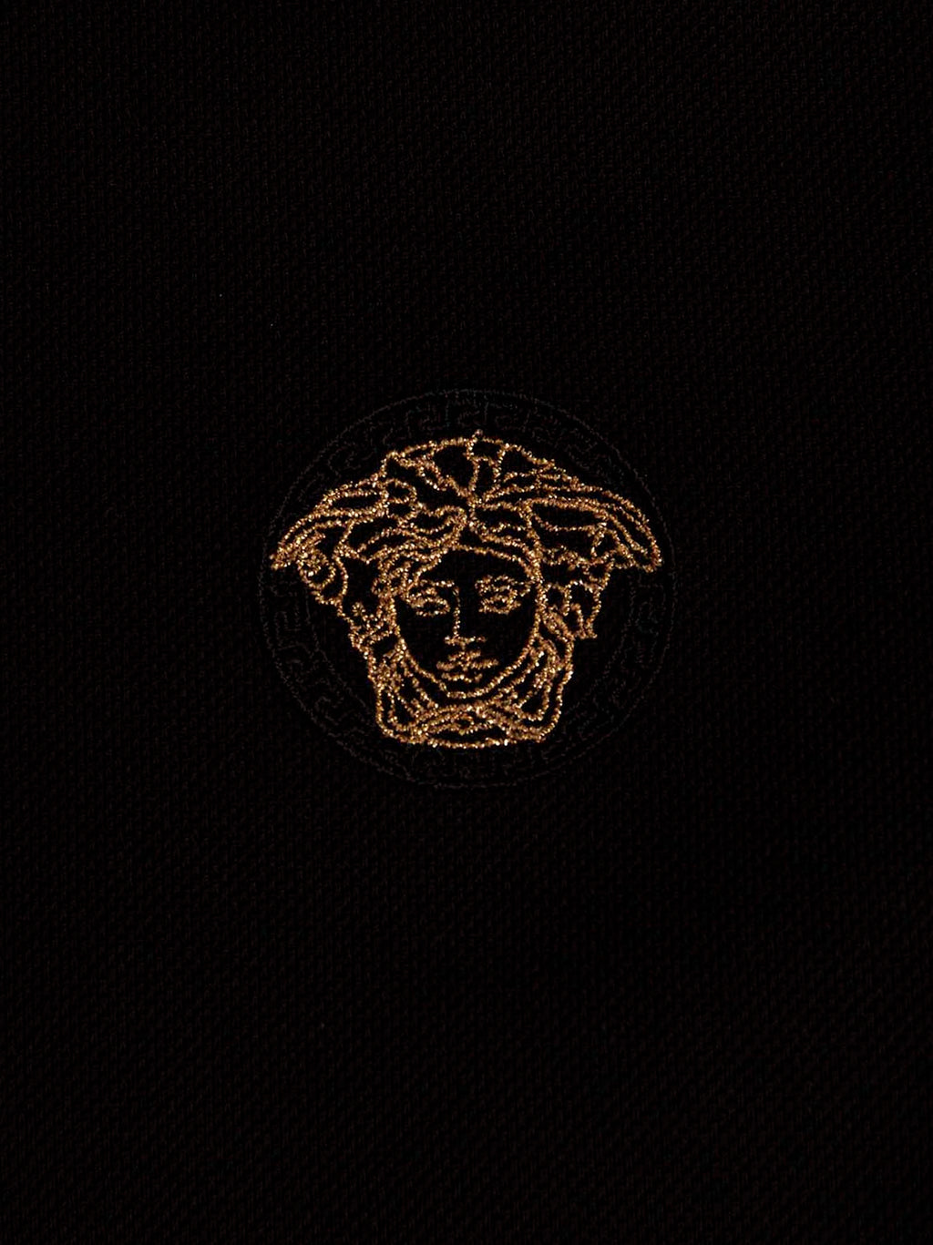 Black Cotton Polo Shirt
