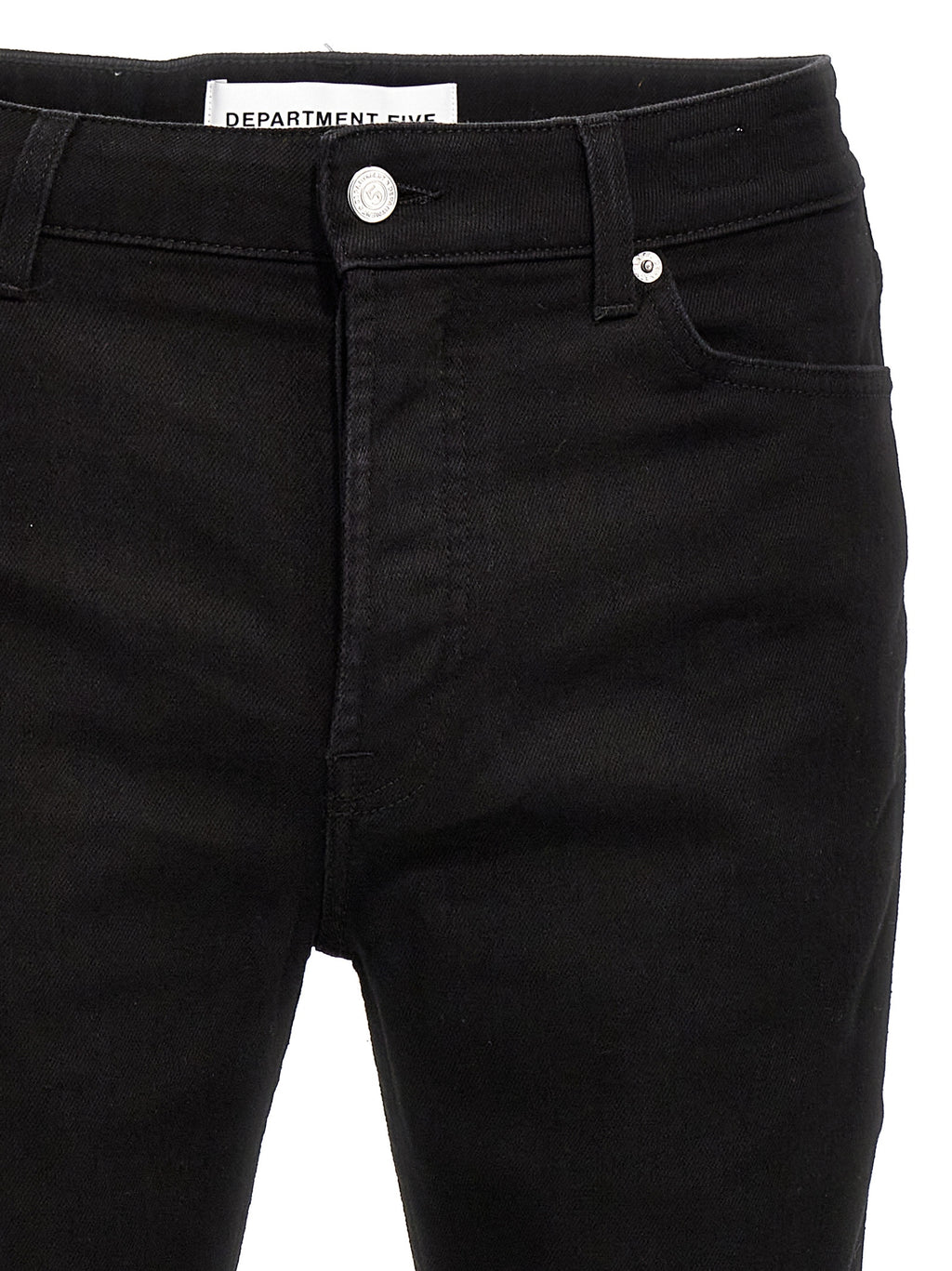 Black Cotton Skinny Jeans
