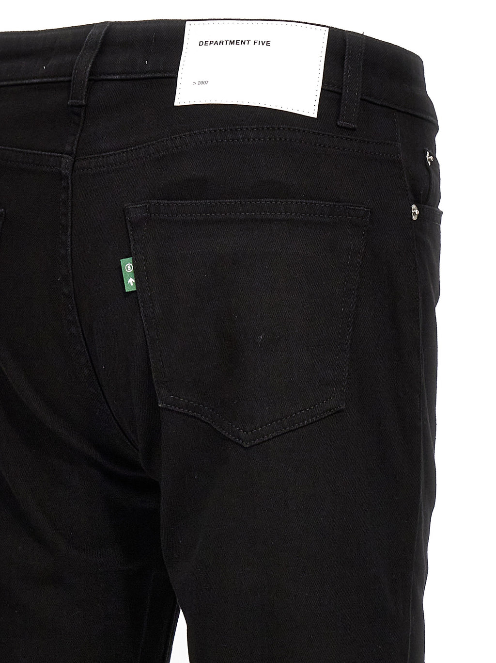 Black Cotton Skinny Jeans