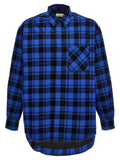 Blue Cotton Pattern Shirt