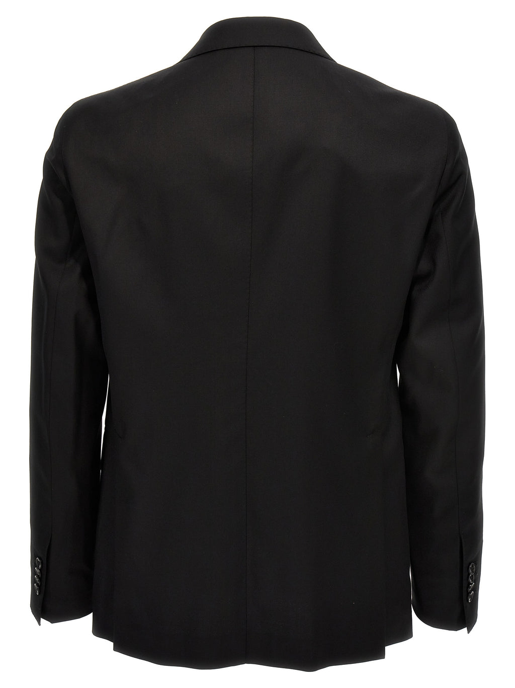 Black Virgin Wool Two-Piece Suit