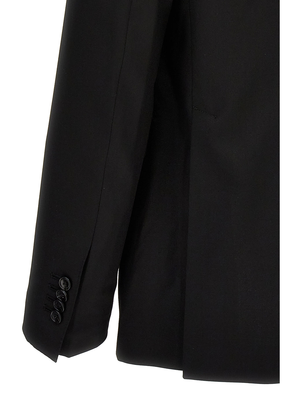 Black Virgin Wool Two-Piece Suit