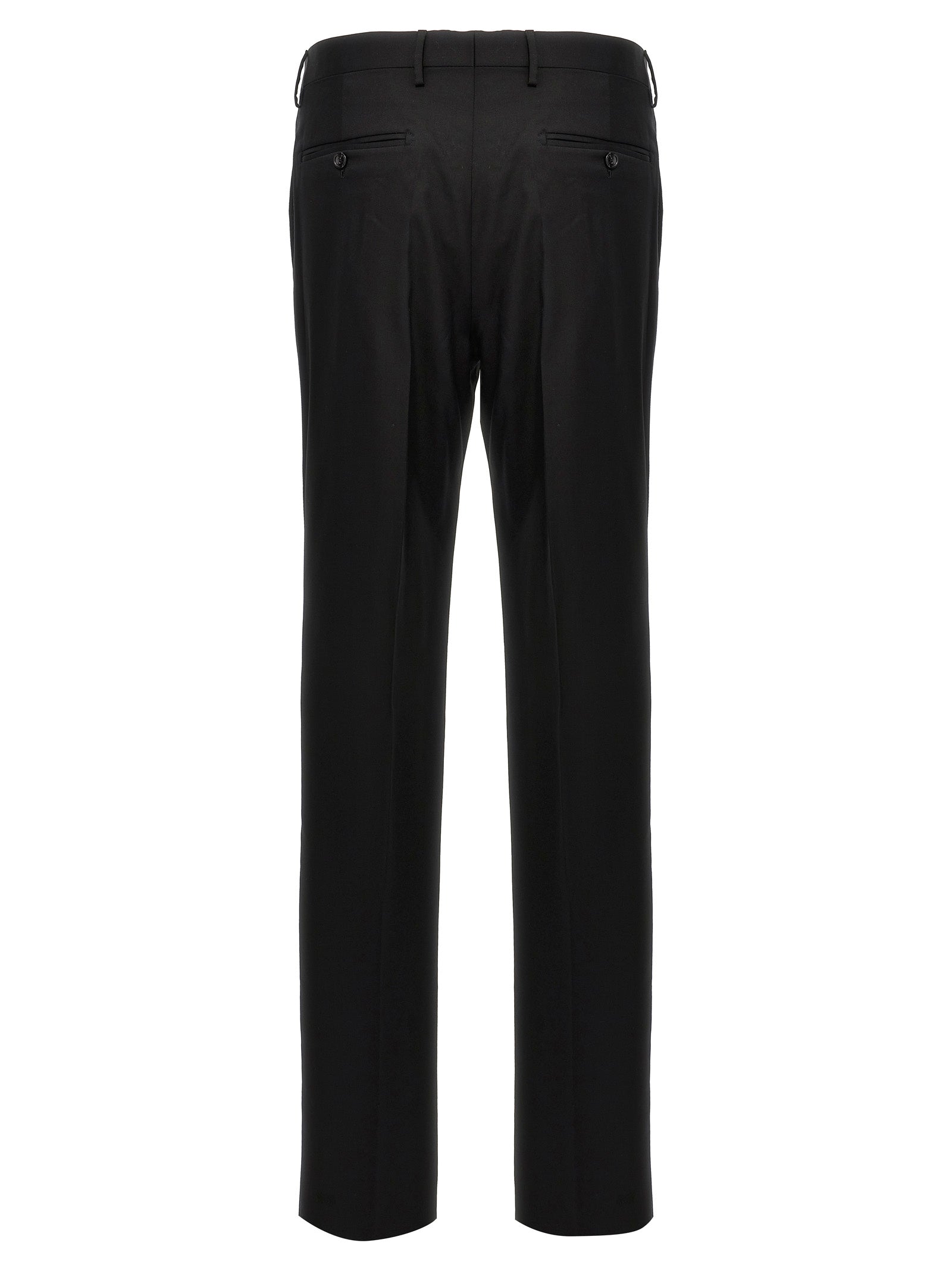 Black Virgin Wool Two-Piece Suit